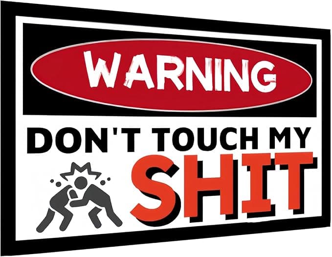 Humorous Tin Sign – Private Tools Zone Wall Decor – Retro Metal Sign for Workshop, Garage, or Man Cave – Dad or Husband, 8x12 Inch