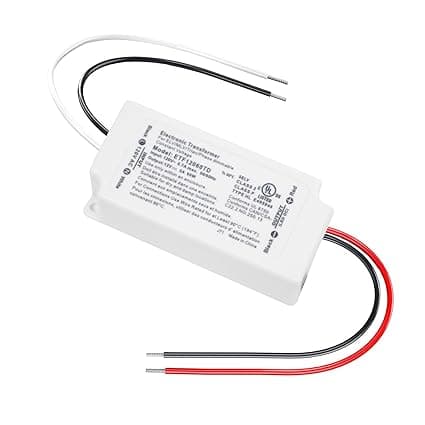 60W Dimmable LED Driver, Electronic Transformer, 120V AC to 12V DC Power Supply for LED Strip Light, Low Voltage Lighting Project, Compatible with Lutron Leviton Dimmers, UL Listed, Class 2