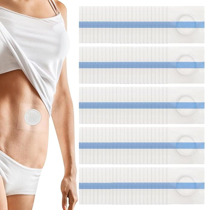 120PCS Castor Oil Patches - Transparent PU Film for Belly Button Patch, Invisible & Leak-Proof Design, Self-Adhesive Disposable Stickers, No Wash Needed (Oil Not Included)