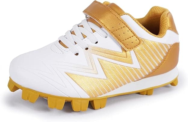 Baseball Cleats for Kids - Unisex-Child Rubber Molded Softball Cleat - Boys Girls Outdoor Athletic Shoes