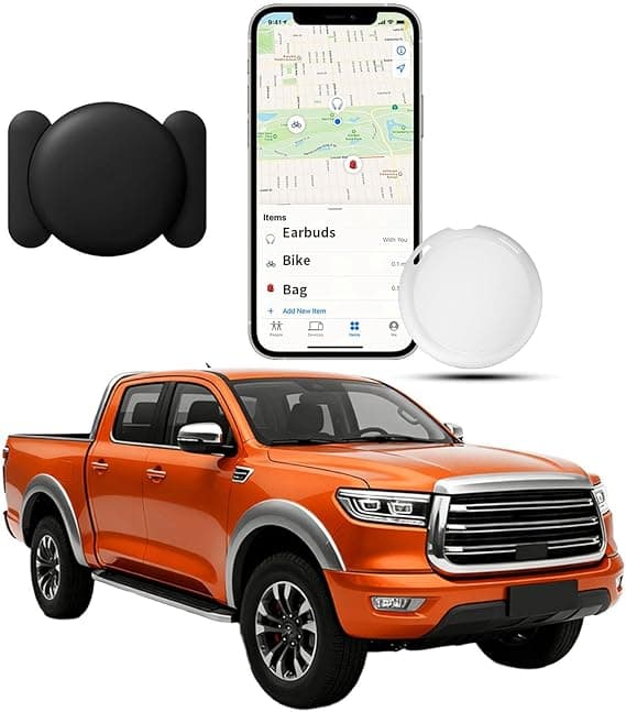 Mini Hidden GPS Tracker for Vehicles Work with Find My (iOS Only) No Monthly Fee No Subscription Car Tracker Global Real Time Location Tracking Device Waterproof Magnetic Case for Kid Truck Person Dog